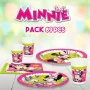 Party supply set Minnie Mouse Happy Deluxe 89 Pieces 16 by Minnie Mouse, Party items - Ref: S8902834, Price: 19,30 €, Discoun...