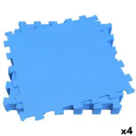 Alfombra de Puzzle Aktive Goma Eva 50 x 0,4 x 50 cm 9 Piezas (4 Unidades) Azul de Aktive, Puzzles de suelo - Ref: S8902909, P...