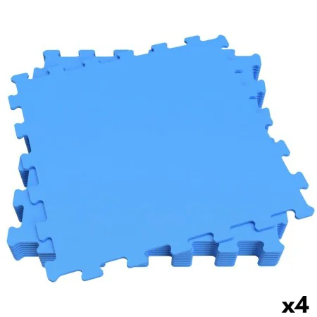 Alfombra de Puzzle Aktive Goma Eva 50 x 0,4 x 50 cm 9 Piezas (4 Unidades) Azul de Aktive, Puzzles de suelo - Ref: S8902909, P...