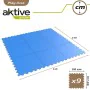 Alfombra de Puzzle Aktive Goma Eva 50 x 0,4 x 50 cm 9 Piezas (4 Unidades) Azul de Aktive, Puzzles de suelo - Ref: S8902909, P...