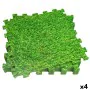 Alfombra de Puzzle Aktive Goma Eva 50 x 0,4 x 50 cm (4 Unidades) Césped 8 Piezas de Aktive, Puzzles de suelo - Ref: S8902910,...