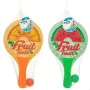 Palas de Playa con Pelota Aktive Summer Fruits Madera 18,5 x 31,5 cm (24 Unidades) de Aktive, Juguetes para la arena y para l...