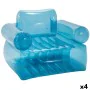 Sillón Hinchable para Piscina Intex Azul Transparente 109 x 79 x 107 cm (4 Unidades) de Intex, Colchonetas y juguetes hinchab...