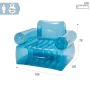 Fauteuil de piscine gonflable Intex Bleu Transparent 109 x 79 x 107 cm (4 Unités) de Intex, Bouées et Matelas gonflables - Ré...