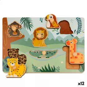 Child's Wooden Puzzle Woomax (12 Units) by Woomax, Jigsaw puzzles and brainteasers - Ref: S8903128, Price: 73,87 €, Discount: %