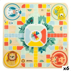 Parchís and Oca Board Woomax Zookabee 30 x 3 x 30 cm Children's animals (6 Units) by Woomax, Games with counters - Ref: S8903...