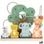 Gioco di Abilità per Bambini Woomax animali 25 x 22 x 10 cm (6 Unità) di Woomax, Cubi, piramidi e anelli componibili - Rif: S...