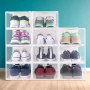 Stackable shoe box Max Home White 12 Units polypropylene ABS 23 x 14,5 x 33,5 cm by Max Home, Wardrobe storage accessories - ...