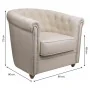 Fauteuil Alexandra House Living Beige 80 x 72 x 80 cm Rembourrage de Alexandra House Living, Chaises - Réf : D1631395, Prix :...