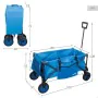 Carrello Multiuso Aktive Azzurro Nero Poliestere PVC Acciaio 88 x 108 x 47 cm Pieghevole Spiaggia di Aktive, Carrelli e vagon...