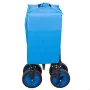 Chariot Multi-usages Aktive Bleu Noir Polyester PVC Acier 88 x 108 x 47 cm Pliable Plage de Aktive, Chariots à 2 roues - Réf ...