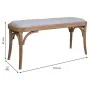 Banqueta Alexandra House Living Cinzento Madeira da borracha 37 x 47 x 110 cm de Alexandra House Living, Cadeiras - Ref: D163...