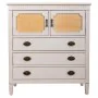 Chest of drawers Alexandra House Living White Rattan Fir wood MDF Wood 36 x 90 x 82 cm by Alexandra House Living, Chest of Dr...