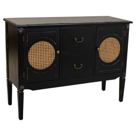 Credenza Alexandra House Living Nero Rattan Legno di abete 40 x 78 x 106 cm di Alexandra House Living, Credenze e buffet - Ri...