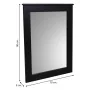 Espejo de pared Alexandra House Living Negro Vidrio Madera de abeto 3 x 90 x 70 cm de Alexandra House Living, Espejos de pare...