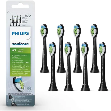 Cabezal de Recambio Sonicare W2 Optimal Philips HX6068/13 Negro 8 Unidades de Philips, Cepillos de dientes eléctricos y acces...