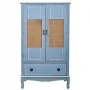 Armoire Alexandra House Living Bleu Rotin Bois d'épicéa Bois MDF 42 x 138 x 80 cm de Alexandra House Living, Penderies - Réf ...