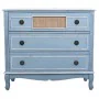 Chest of drawers Alexandra House Living Blue Rattan Fir wood MDF Wood 38 x 80 x 90 cm by Alexandra House Living, Chest of Dra...