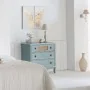 Chest of drawers Alexandra House Living Blue Rattan Fir wood MDF Wood 38 x 80 x 90 cm by Alexandra House Living, Chest of Dra...