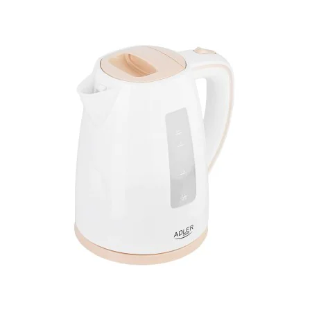 Water Kettle and Electric Teakettle Adler AD 1264 White Hazelnut Stainless steel Plastic 2200 W 1,7 L by Adler, Electric Kett...