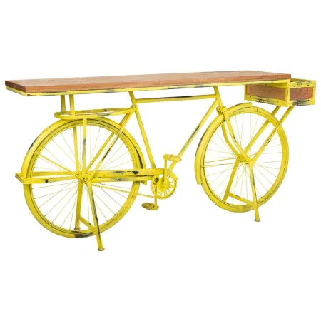 Recibidor Alexandra House Living Bike Amarillo Hierro Madera de mango 46 x 93 x 187 cm de Alexandra House Living, Mesas - Ref...