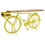 Hall de Entrada Alexandra House Living Bike Amarelo Ferro Madeira de mangueira 46 x 93 x 187 cm de Alexandra House Living, Jo...