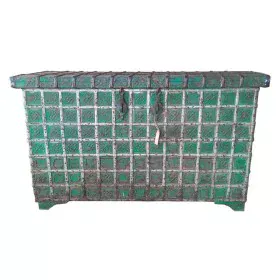 Chest Alexandra House Living Green Iron Acacia Mango wood 43 x 79 x 135 cm by Alexandra House Living, Trunks - Ref: D1631432,...