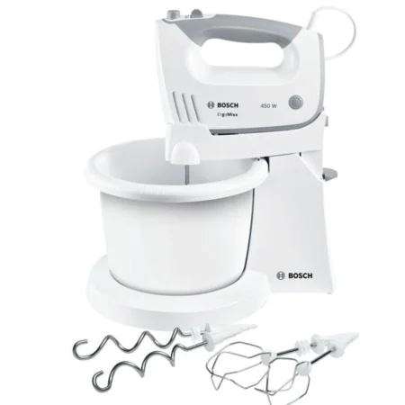 Robot Pâtissier avec Bol BOSCH MFQ36460 Blanc 450 W de BOSCH, Mixeurs manuels et avec bol - Réf : S9101320, Prix : 58,47 €, R...