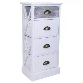 Cassettiera Alexandra House Living Bianco Legno di paulownia Legno MDF 25 x 76 x 35 cm di Alexandra House Living, Comò e cass...