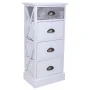 Chest of drawers Alexandra House Living White Paolownia wood MDF Wood 25 x 76 x 35 cm by Alexandra House Living, Chest of Dra...