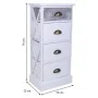 Chest of drawers Alexandra House Living White Paolownia wood MDF Wood 25 x 76 x 35 cm by Alexandra House Living, Chest of Dra...