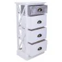 Chest of drawers Alexandra House Living White Paolownia wood MDF Wood 25 x 76 x 35 cm by Alexandra House Living, Chest of Dra...