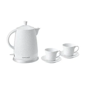 Set Teiera Concept RK0040 Bianco 1500 W 2200 W 1,5 L di Concept, Bollitori - Rif: S9101791, Prezzo: 45,54 €, Sconto: %