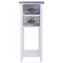 Mesa de Cabeceira Alexandra House Living Branco 30 x 73 x 30 cm de Alexandra House Living, Mesinhas de cabeceira - Ref: D1631...