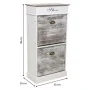 Scarpiera Alexandra House Living Bianco 28 x 98 x 50 cm 2 cassetti di Alexandra House Living, Scarpiere - Rif: D1631467, Prez...