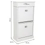 Scarpiera Alexandra House Living Bianco 28 x 98 x 50 cm 2 cassetti di Alexandra House Living, Scarpiere - Rif: D1631468, Prez...