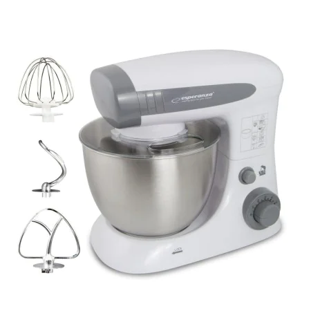 Robot culinaire Esperanza EKM024 Blanc Gris 800 W 4 L de Esperanza, Robots de cuisine et mini-hachoirs - Réf : S9102437, Prix...