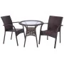 Conjunto de mesa com 2 cadeiras Alexandra House Living Castanho de Alexandra House Living, Conjuntos de mobiliário de jardim ...