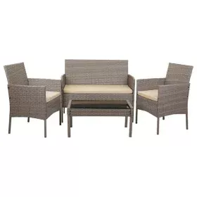 Conjunto de Mesa com 2 Poltronas Alexandra House Living Cinzento 4 Peças de Alexandra House Living, Conjuntos de mobiliário d...