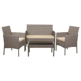 Conjunto de Mesa con 2 Sillones Alexandra House Living Gris 4 Piezas de Alexandra House Living, Conjuntos de muebles de jardí...