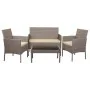 Conjunto de Mesa con 2 Sillones Alexandra House Living Gris 4 Piezas de Alexandra House Living, Conjuntos de muebles de jardí...