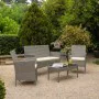 Table Set with 2 Armchairs Alexandra House Living Grey 4 Pieces by Alexandra House Living, Garden Furniture Sets - Ref: D1631...