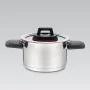 Casserole with Lid Feel Maestro MR-3530-22 Red Black Steel Stainless steel Plastic Ø 22 cm 4,2 L by Feel Maestro, Braising Pa...