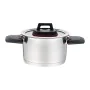 Casserole with Lid Feel Maestro MR-3530-22 Red Black Steel Stainless steel Plastic Ø 22 cm 4,2 L by Feel Maestro, Braising Pa...