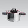 Casserole with Lid Feel Maestro MR-3530-22 Red Black Steel Stainless steel Plastic Ø 22 cm 4,2 L by Feel Maestro, Braising Pa...