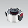 Casserole with Lid Feel Maestro MR-3530-22 Red Black Steel Stainless steel Plastic Ø 22 cm 4,2 L by Feel Maestro, Braising Pa...