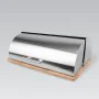 Brotkorb Feel Maestro MR-1672S Grau Silberfarben Holz Edelstahl 37 x 14 x 14 cm von Feel Maestro, Lagerung von Lebensmitteln ...