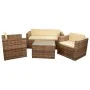 Set of furniture Alexandra House Living Brown Natural 4 Pieces by Alexandra House Living, Garden Furniture Sets - Ref: D16314...