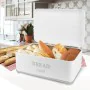 Corbeille à Pain Feel Maestro MR-1677-AR-W Blanc Acier inoxydable 34 x 16 x 22 cm de Feel Maestro, Stockage des aliments - Ré...