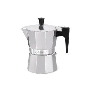 Italian Coffee Pot Feel Maestro MR-1666-3 Black Silver Aluminium 150 ml 3 Cups by Feel Maestro, Stovetop Coffee Makers - Ref:...